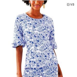 Lilly Pulitzer Women's Fancy Feet Top - Coastal Blue